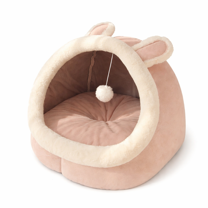 Foldable Cozy Cat Cave Bed Removable Washable Pet Sleeping House
