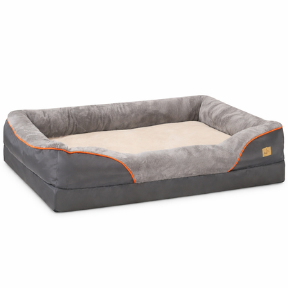 Orthopedic Dog Bed with Bolster Super Soft Washable Large Pet Bed