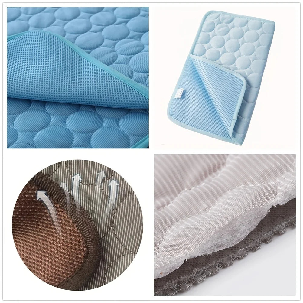 Dog Cooling Mat Summer Pet Cold Bed Large Durable Cooling Blanket