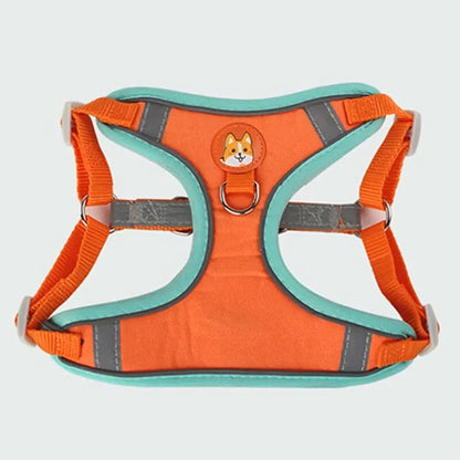 Pet Suede Harness Vest Reflective Dog Cat Leash Set Adjustable