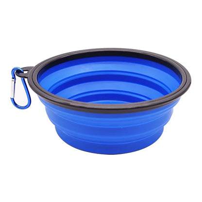 Collapsible Silicone Pet Food Bowl Portable Travel Dog Cat Water Bowl