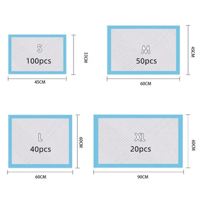 Disposable Dog Pee Pads Absorbent Leak-Proof Puppy Training Pads