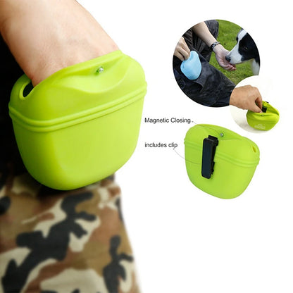 Portable Dog Training Treat Bag Waist Pouch Snack Storage for Pets