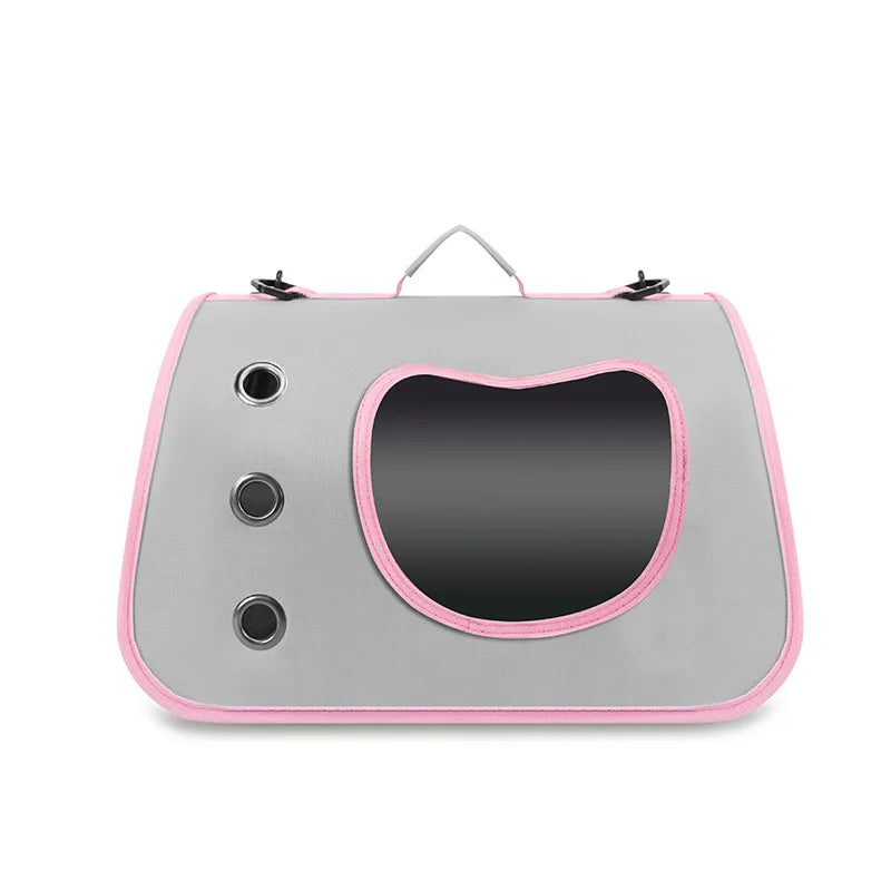 Portable Pet Carrier Bag Foldable Breathable Dog Cat Shoulder Bag