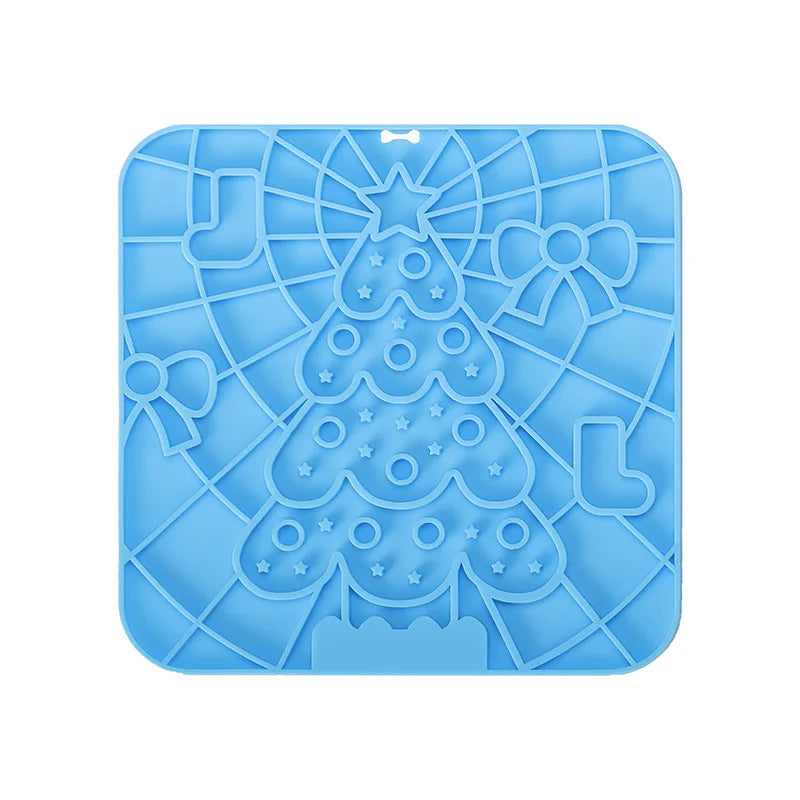 Silicone Dog Lick Mat Slow Feeder Bath Distraction Training Feeding Mat