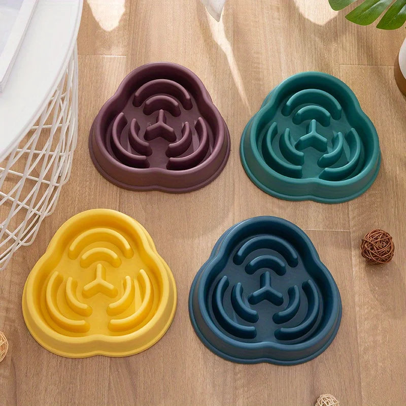 Slow Feeder Dog Bowl Anti Choking Non-Slip Anti Overturn Pet Bowl