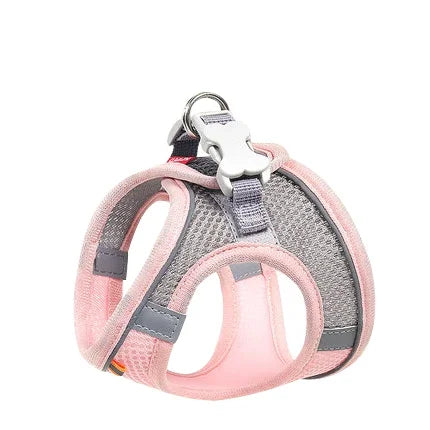 Reflective Pet Harness Vest Adjustable Breathable Dog Cat Leash Set