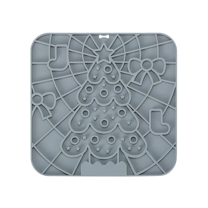 Silicone Dog Lick Mat Slow Feeder Bath Distraction Training Feeding Mat