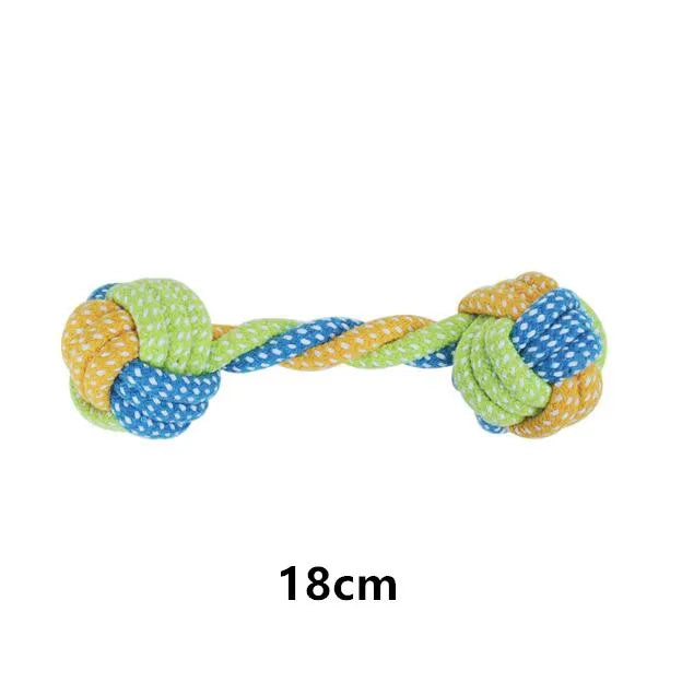 Durable Cotton Rope Dog Toy – Chew, Tug & Dental Cleaning Toy for Dogs