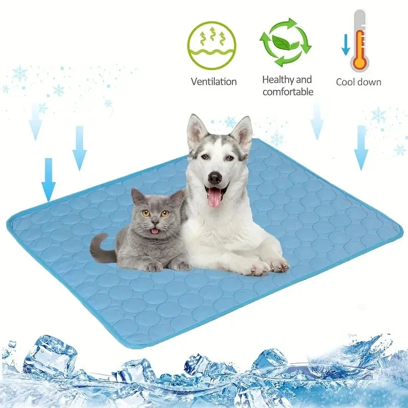 Dog Cooling Mat Summer Pet Cold Bed Large Durable Cooling Blanket