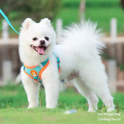 Pet Suede Harness Vest Reflective Dog Cat Leash Set Adjustable