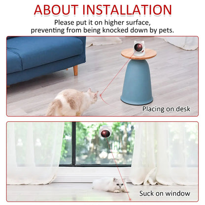 Automatic Cat Laser Toy Rechargeable Interactive Motion Activated Pet Toy