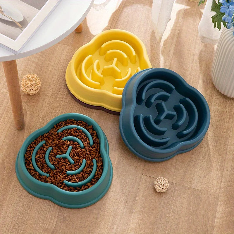 Slow Feeder Dog Bowl Anti Choking Non-Slip Anti Overturn Pet Bowl