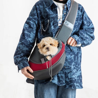 Pet Carrier Backpack Travel Sling Bag Mesh Dog Cat Shoulder Carrier