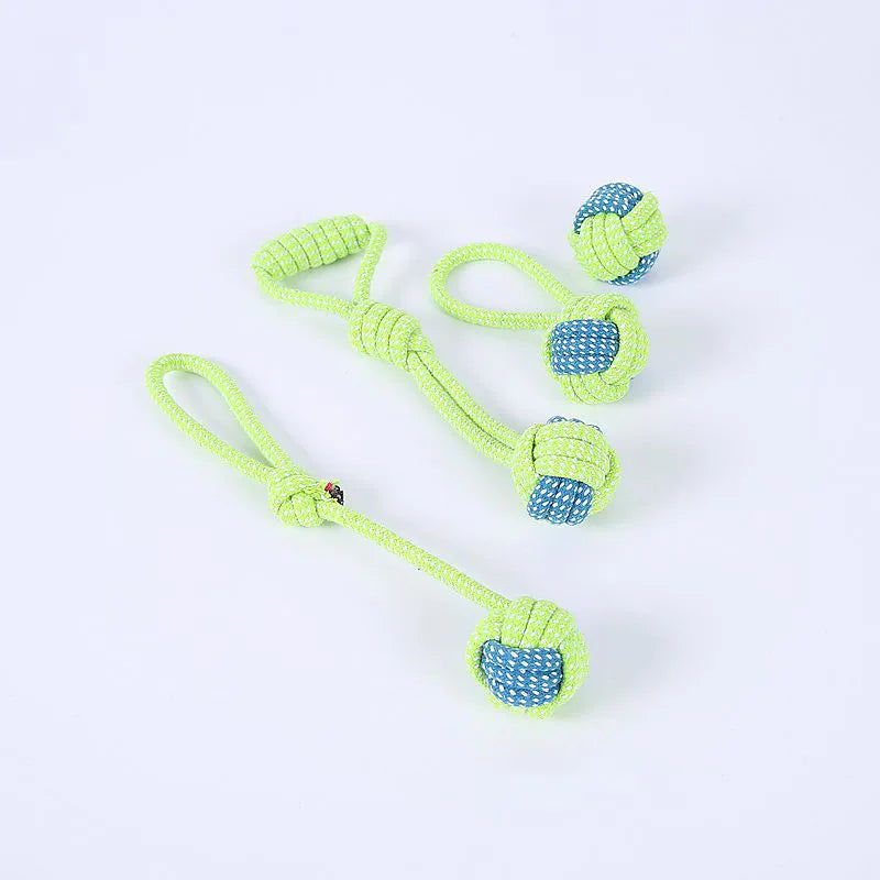 Durable Cotton Rope Dog Toy – Chew, Tug & Dental Cleaning Toy for Dogs