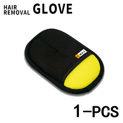 Pet Hair Remover Glove Reusable Grooming Glove with Lint Roller Brush