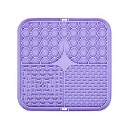 Silicone Dog Lick Mat Slow Feeder Bath Distraction Training Feeding Mat