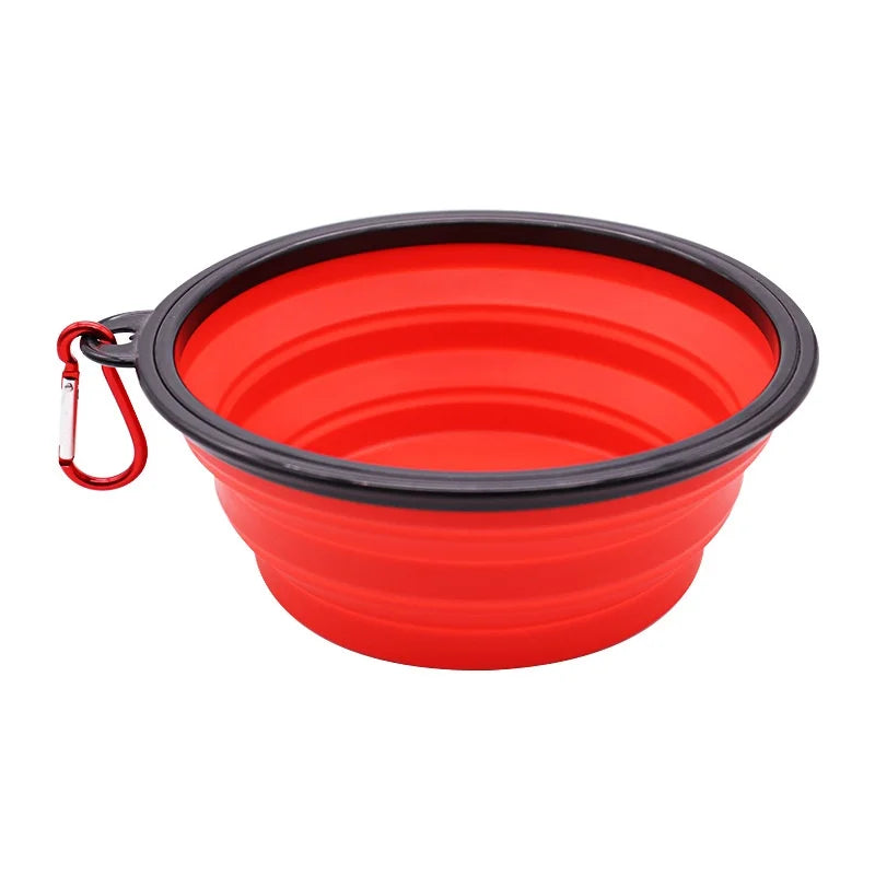 Collapsible Silicone Pet Food Bowl Portable Travel Dog Cat Water Bowl