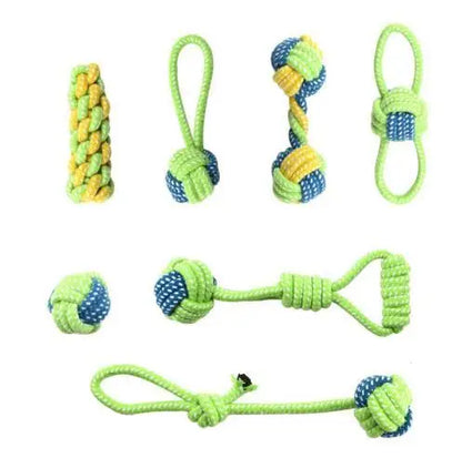 Durable Cotton Rope Dog Toy – Chew, Tug & Dental Cleaning Toy for Dogs