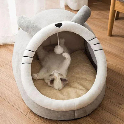 Foldable Cozy Cat Cave Bed Removable Washable Pet Sleeping House