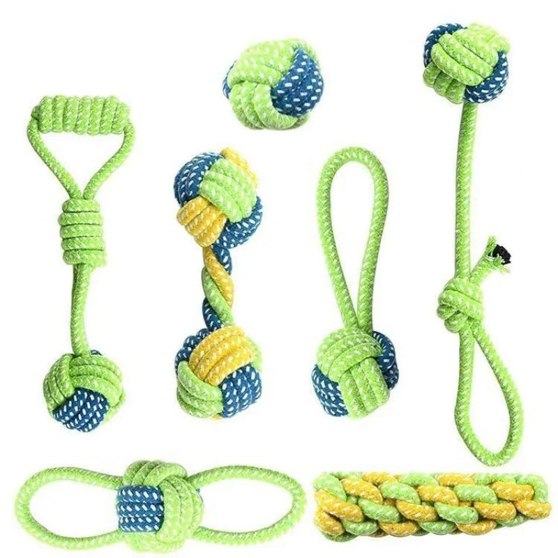 Durable Cotton Rope Dog Toy – Chew, Tug & Dental Cleaning Toy for Dogs