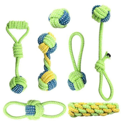 Durable Cotton Rope Dog Toy – Chew, Tug & Dental Cleaning Toy for Dogs