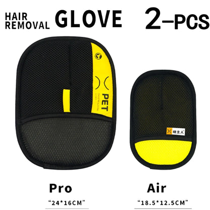 Pet Hair Remover Glove Reusable Grooming Glove with Lint Roller Brush