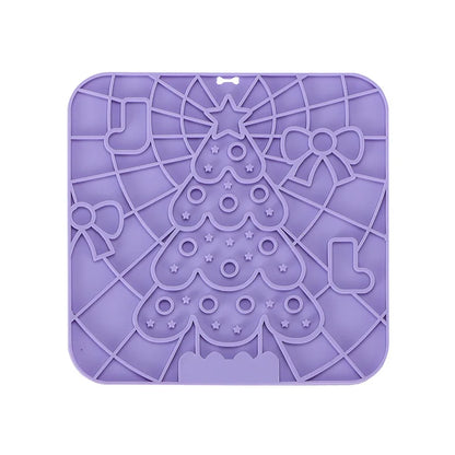 Silicone Dog Lick Mat Slow Feeder Bath Distraction Training Feeding Mat