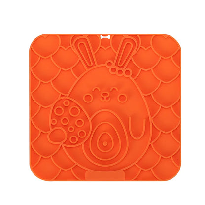 Silicone Dog Lick Mat Slow Feeder Bath Distraction Training Feeding Mat