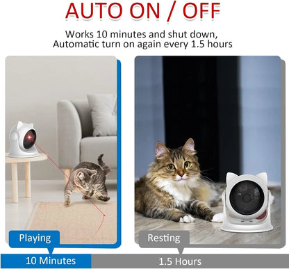 Automatic Cat Laser Toy Rechargeable Interactive Motion Activated Pet Toy