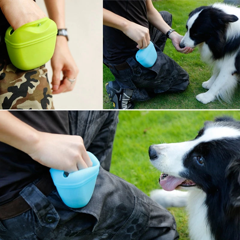 Portable Dog Training Treat Bag Waist Pouch Snack Storage for Pets