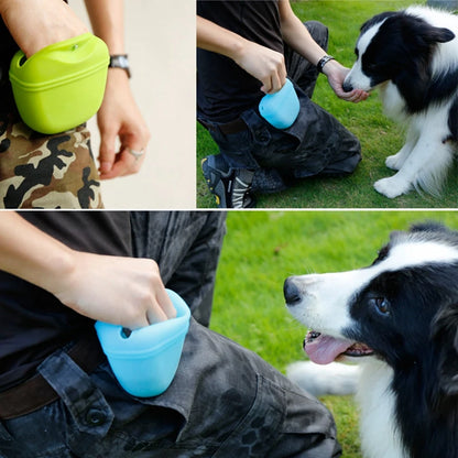 Portable Dog Training Treat Bag Waist Pouch Snack Storage for Pets