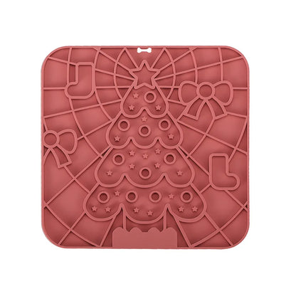 Silicone Dog Lick Mat Slow Feeder Bath Distraction Training Feeding Mat