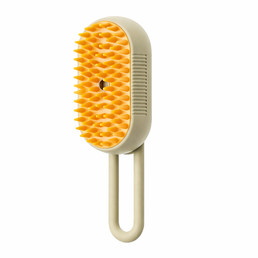 3-in-1 Pet Steam Spray Brush Folding Rotatable Grooming Massage Comb